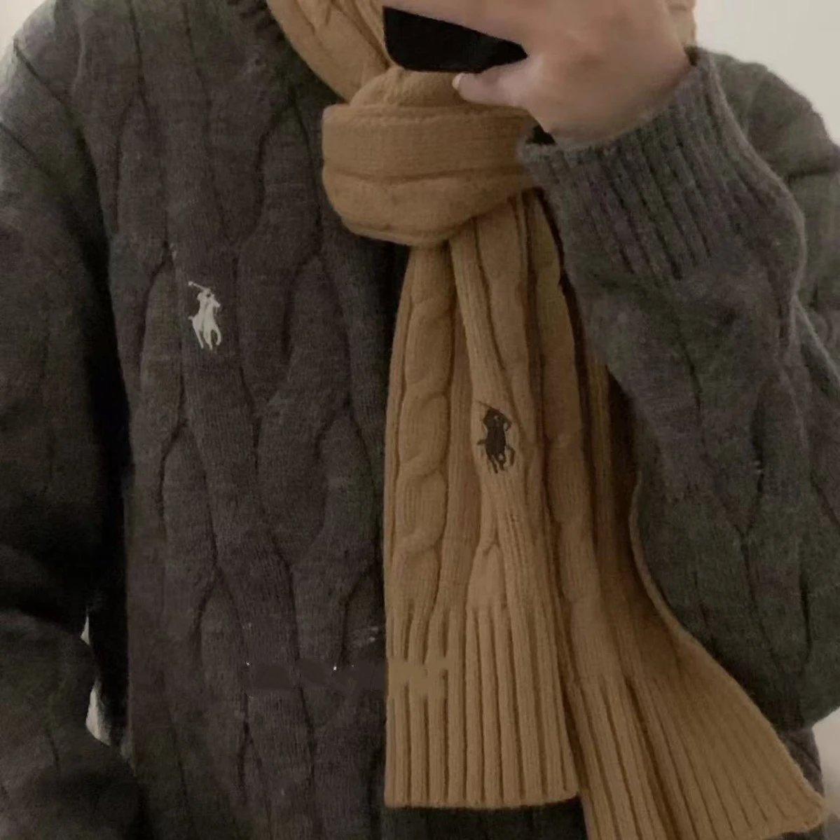 Polo Ralph Lauren Brown Cable 