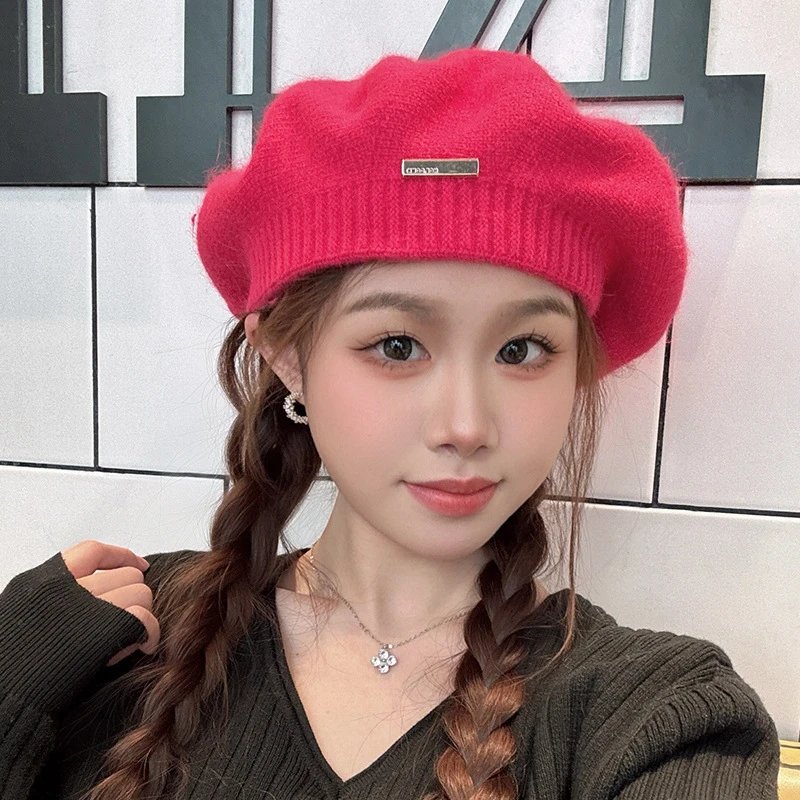 Women Winter Knit Beret Hat