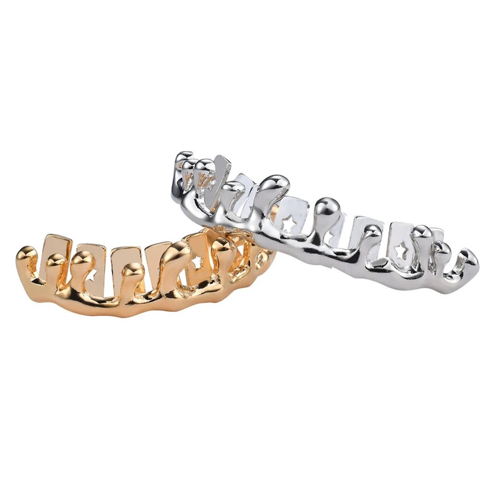 Creative Hip Hop Dental Brace Gold Shine Acces