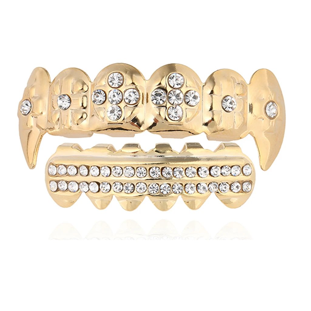 Men Hip Hop Gold Plated Tooth Jewelry