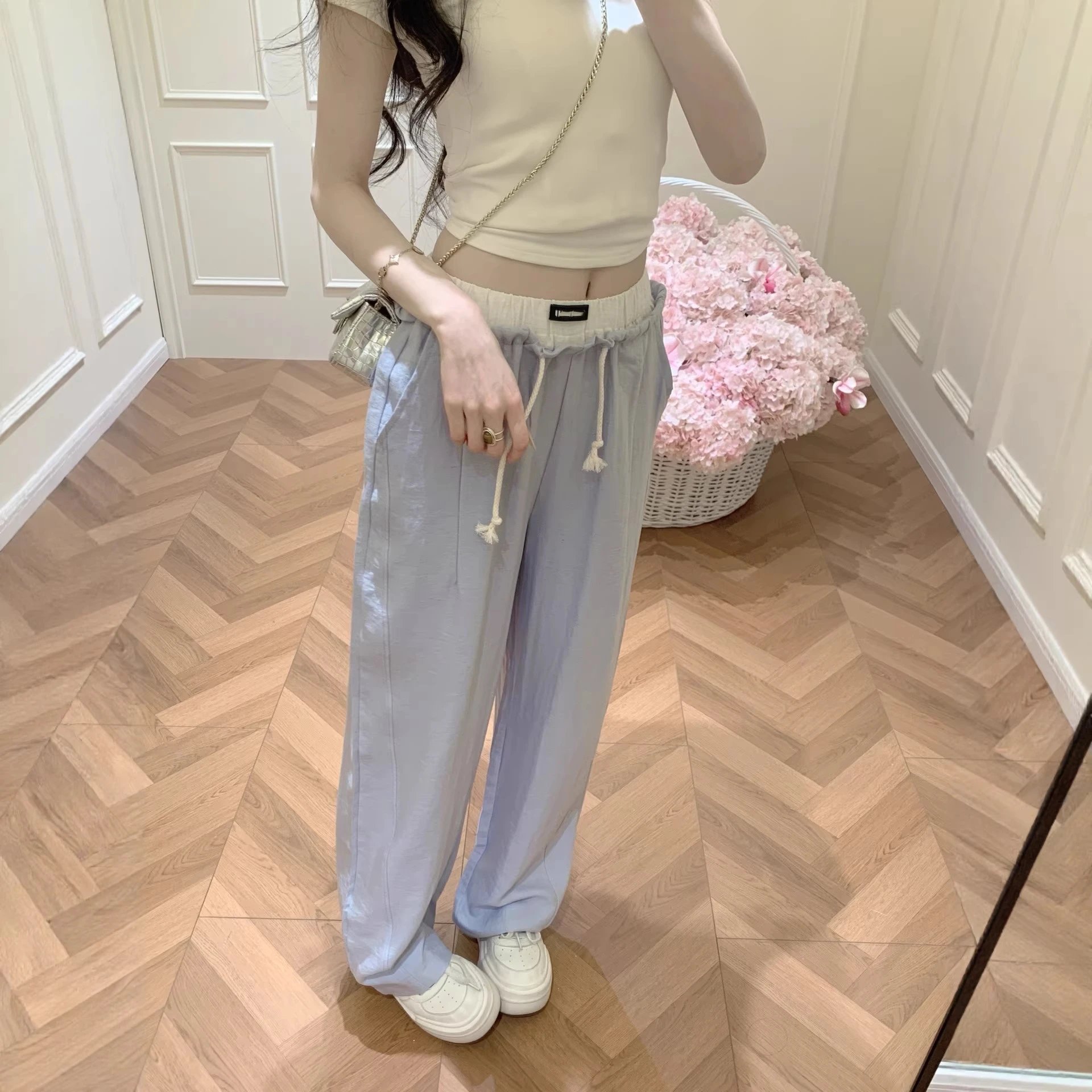 Hollister Light Blue Drawstrin