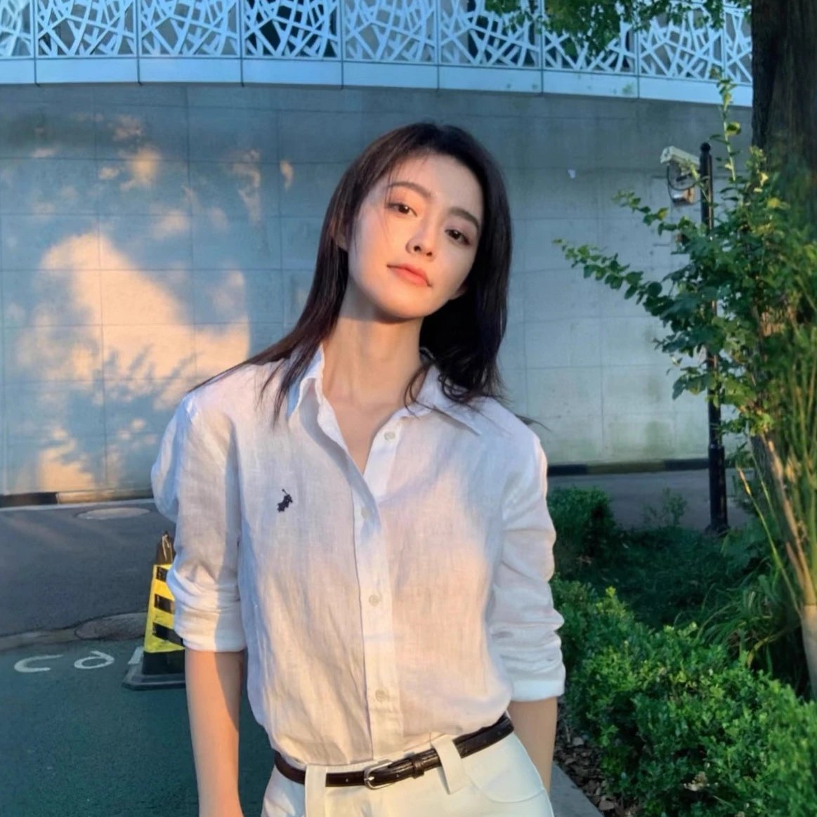 Polo Ralph Lauren White Button