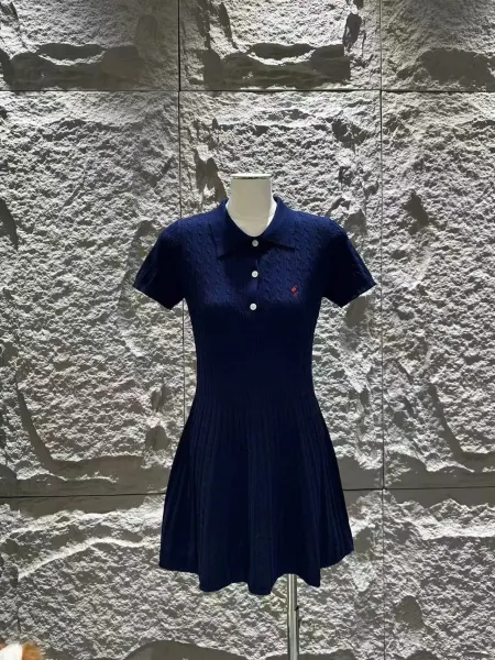 Fred Perry Knit Polo Dress Navy - 9