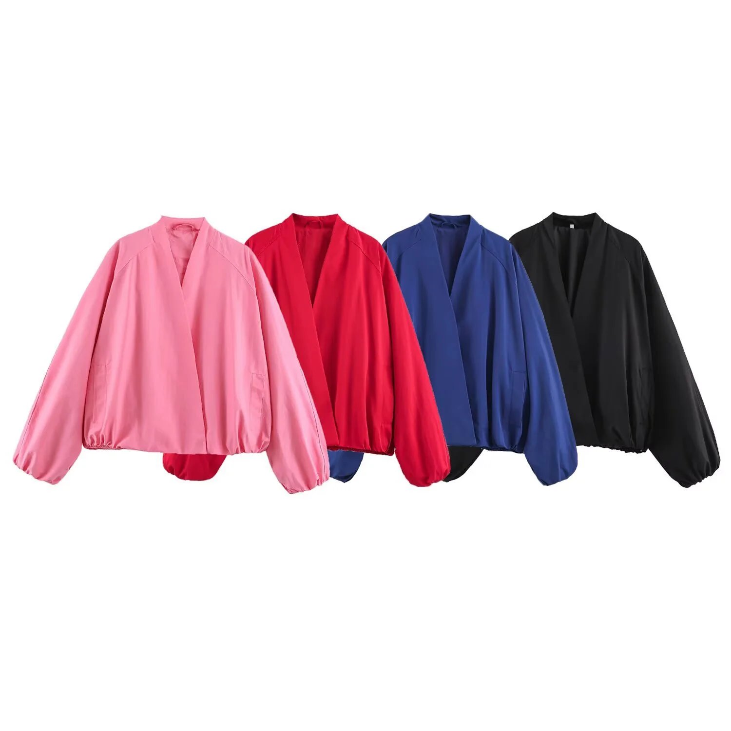 Women Autumn Simple Ins Style Long Sleeve Jack