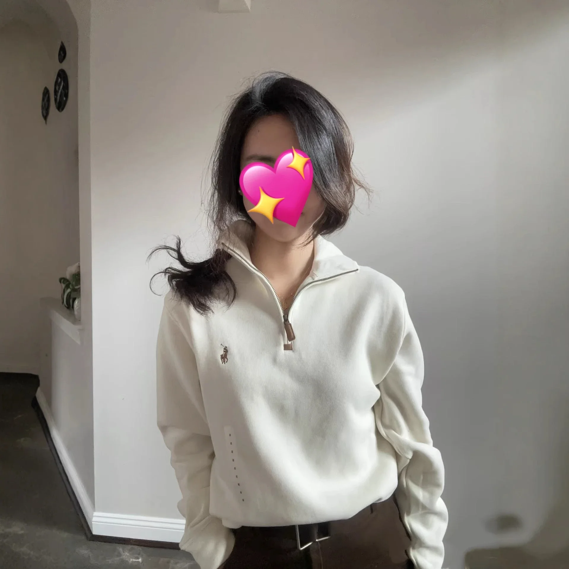 1to1reps Hoodies/Sweaters fashion reps product 原单品质RL半拉链卫衣经典彩马刺绣男女同