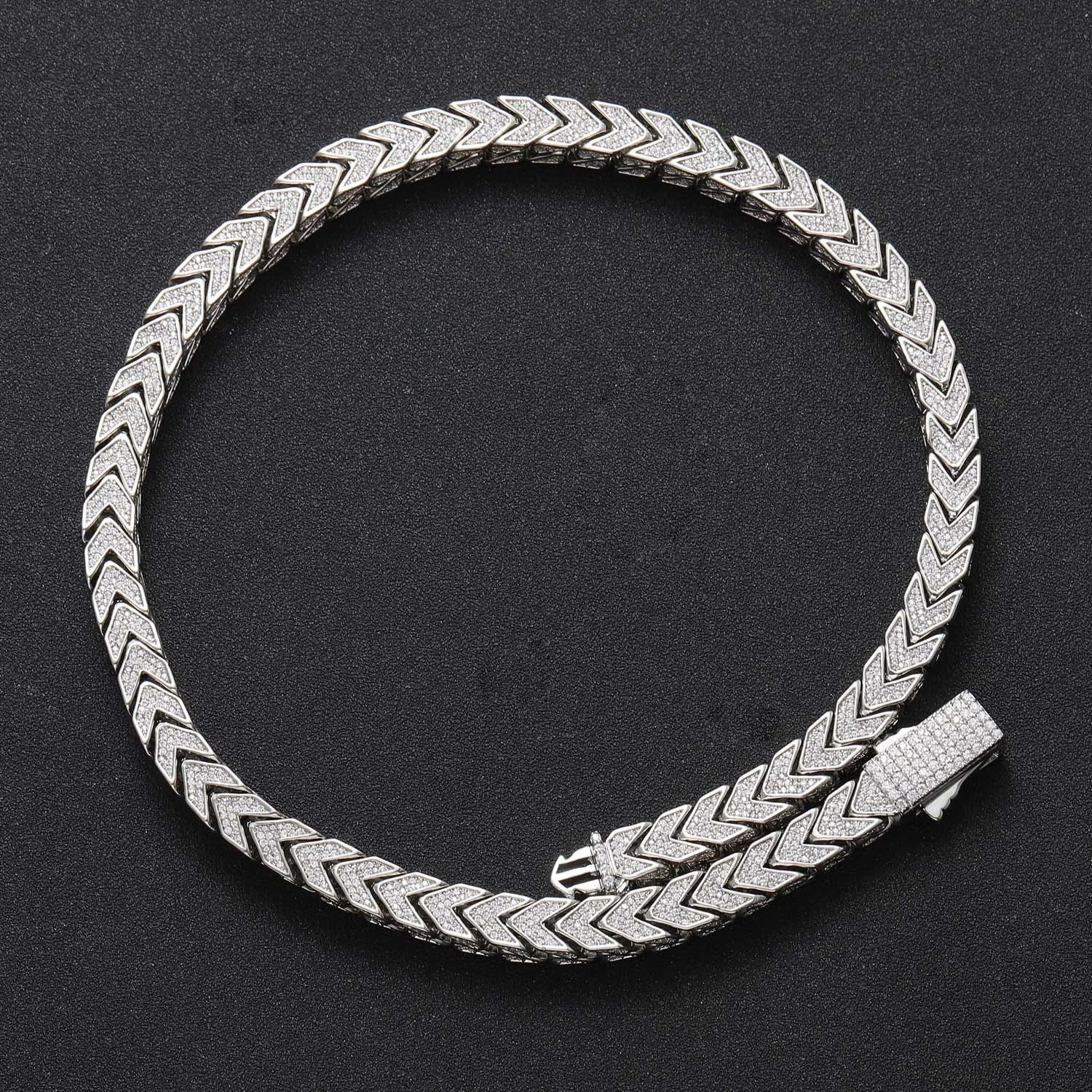 Men's Performance V-Chain Double Side Jewelry