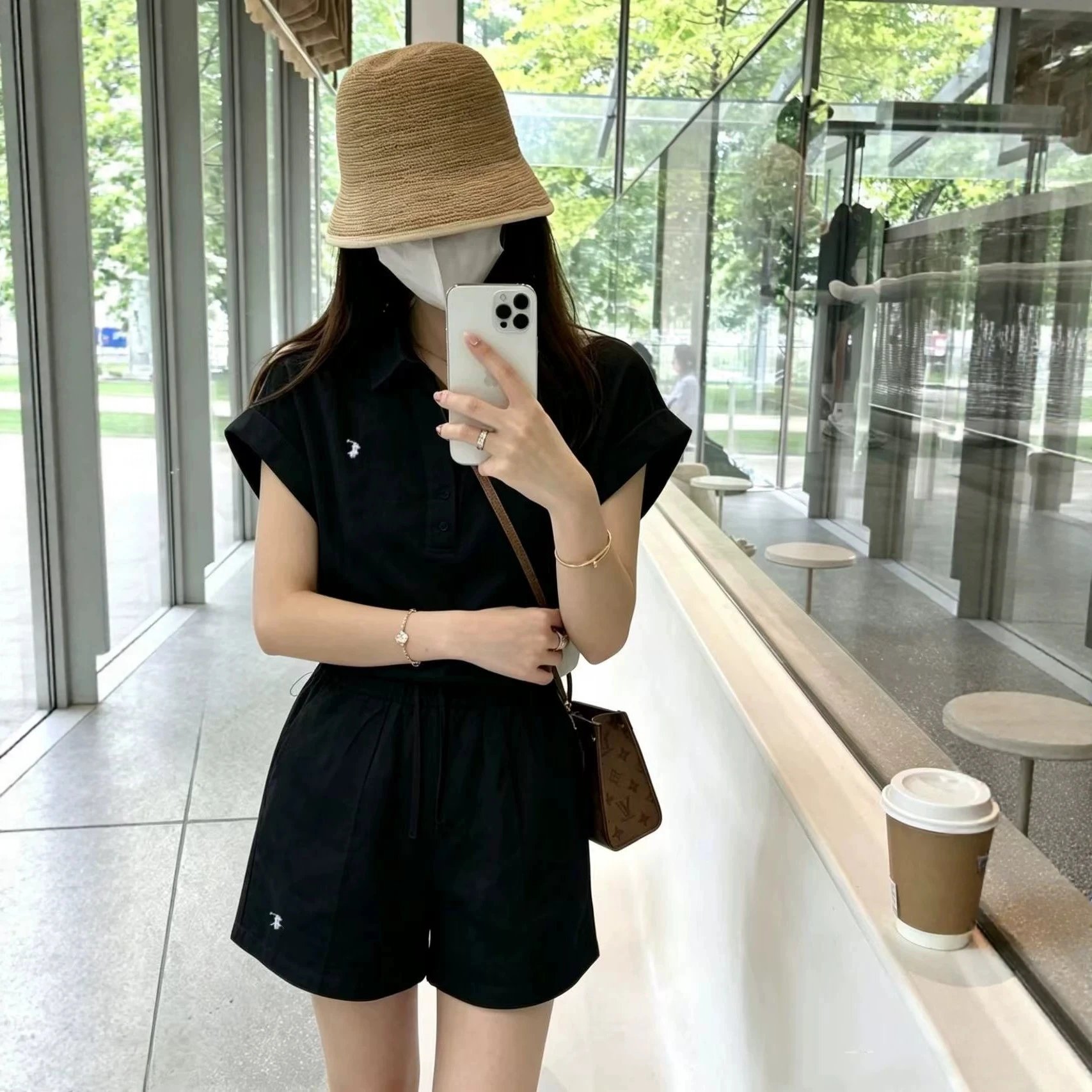RL Summer Athletic Three Color Linen Two Piece