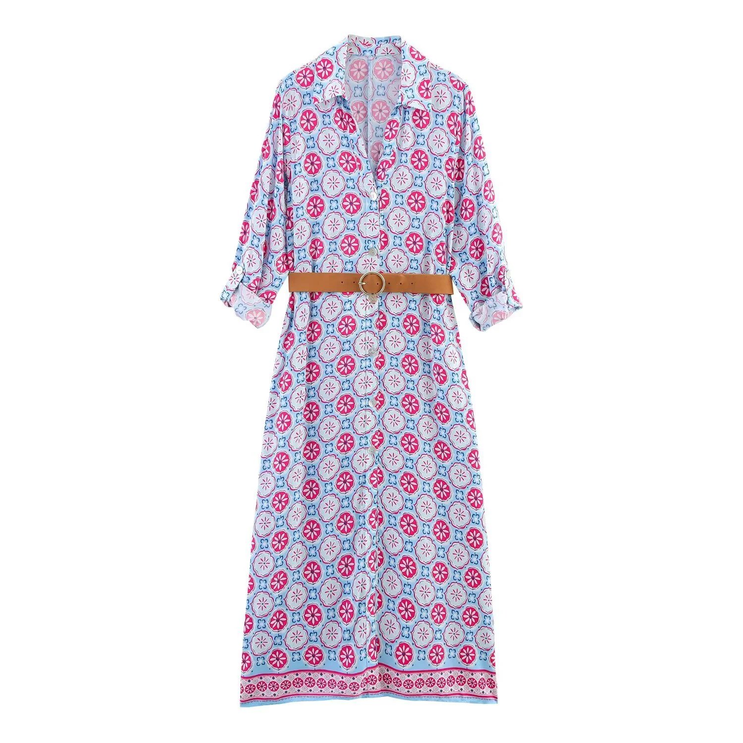 2026 Summer Athletic Shirt Dress with Belt