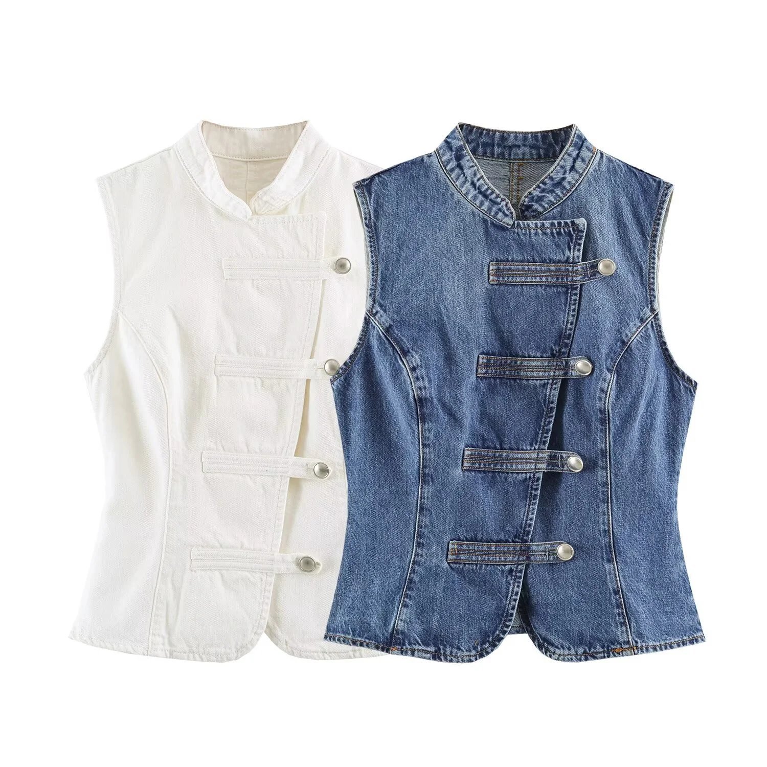 Women Summer Athletic Vest with Lapel