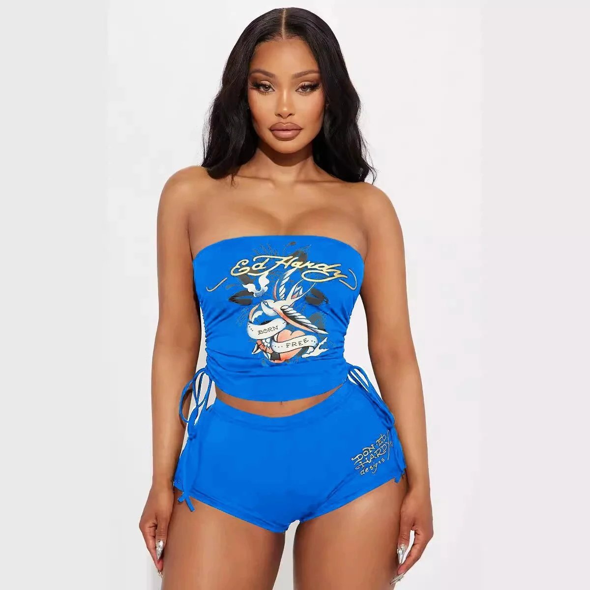 Athletic Training Crop Top and Shorts