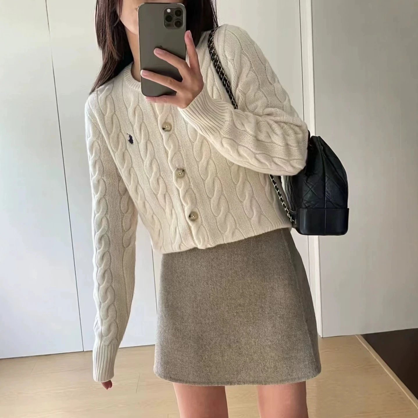 RL Coarse Hemp Knit Sweater Athletic Fall Wint