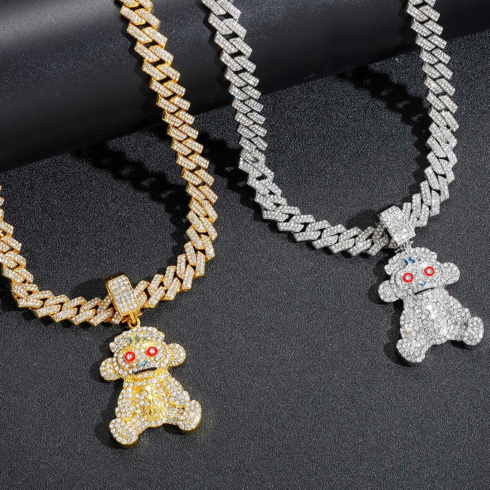 Hiphop Monkey Pendant Necklace
