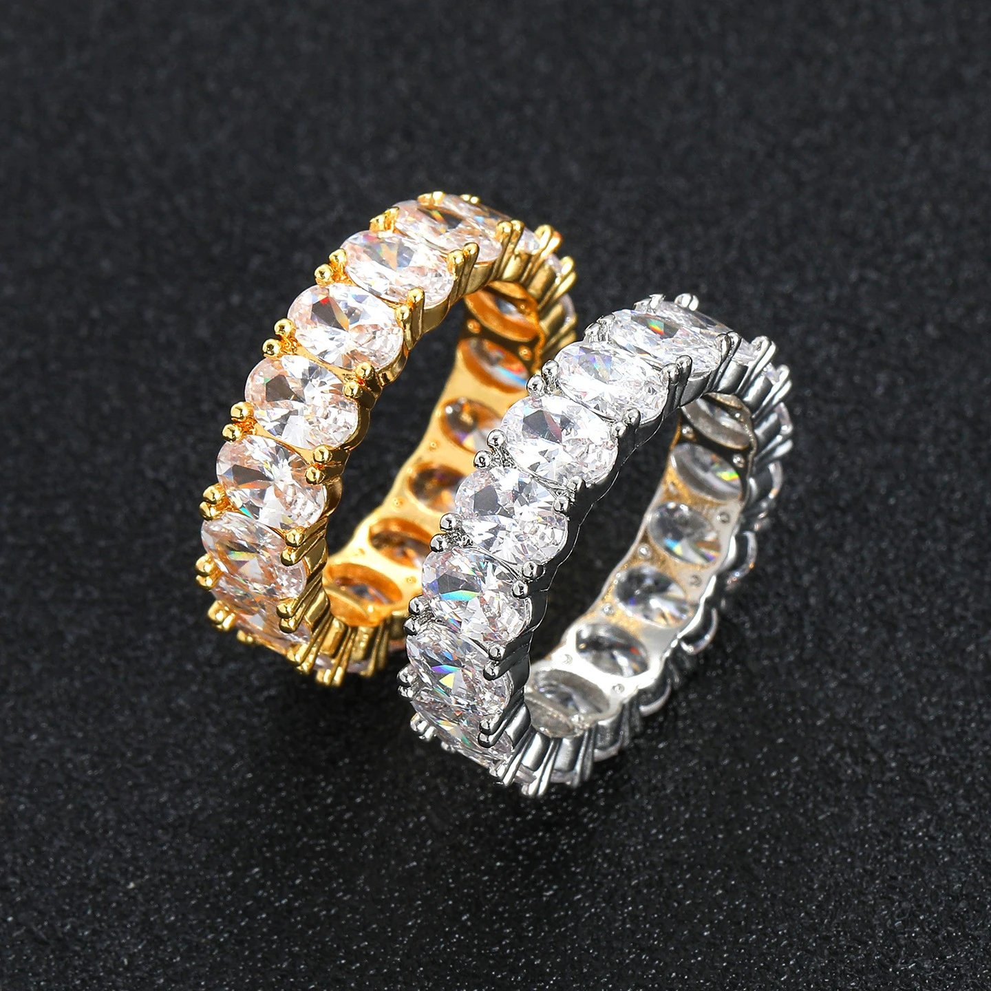 Ring White Zircon