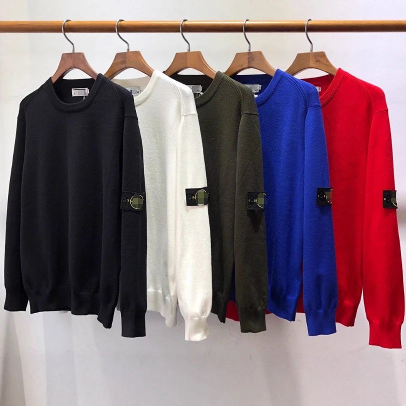 Athletic Knit Sweater Long Sleeve Basic Crewne