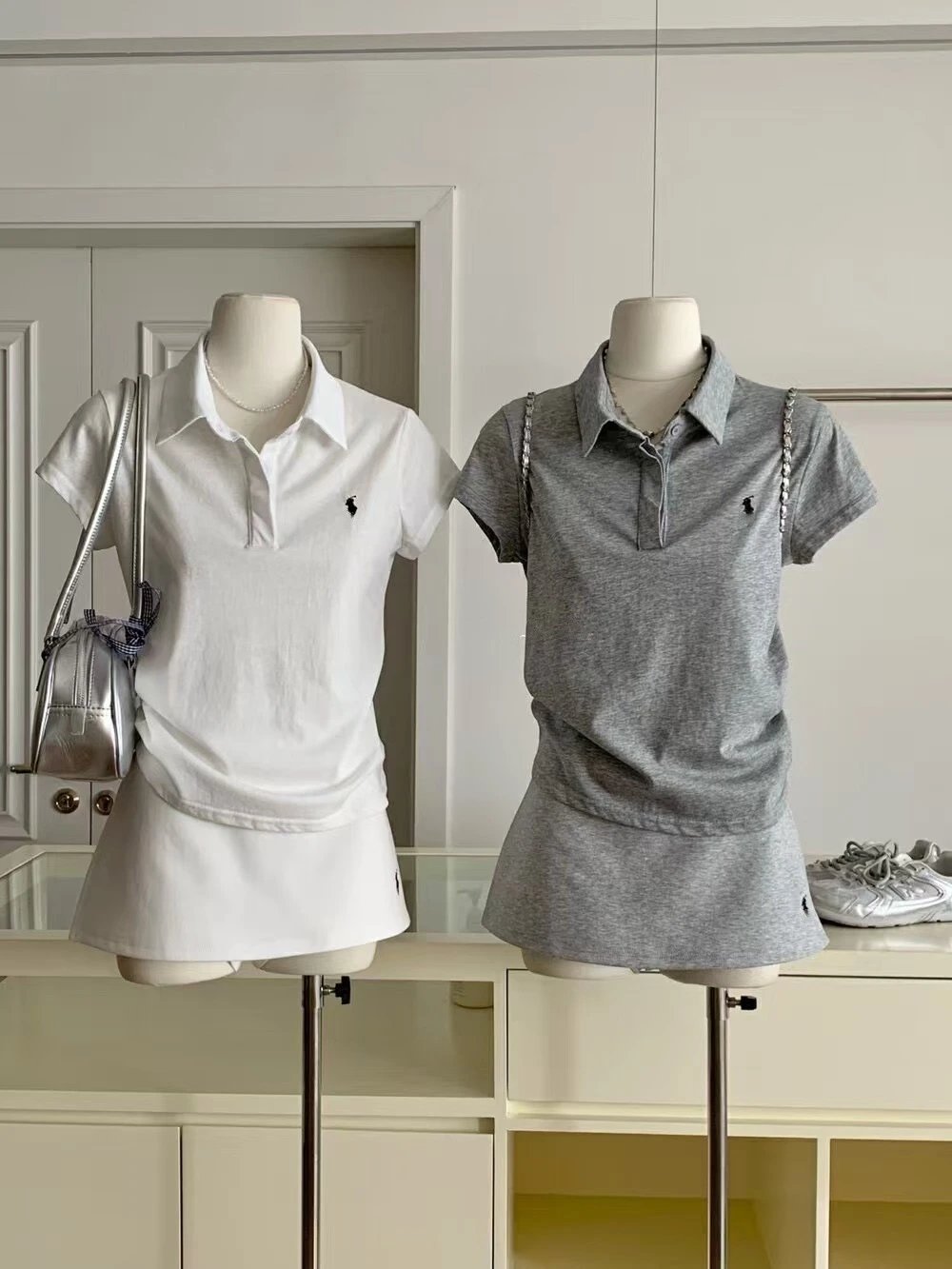 Polo Ralph Lauren Gray Tennis Dress Set - 7
