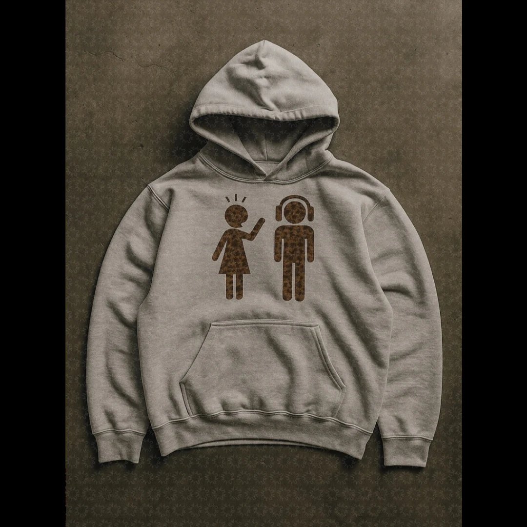 Dark Print Hoodie