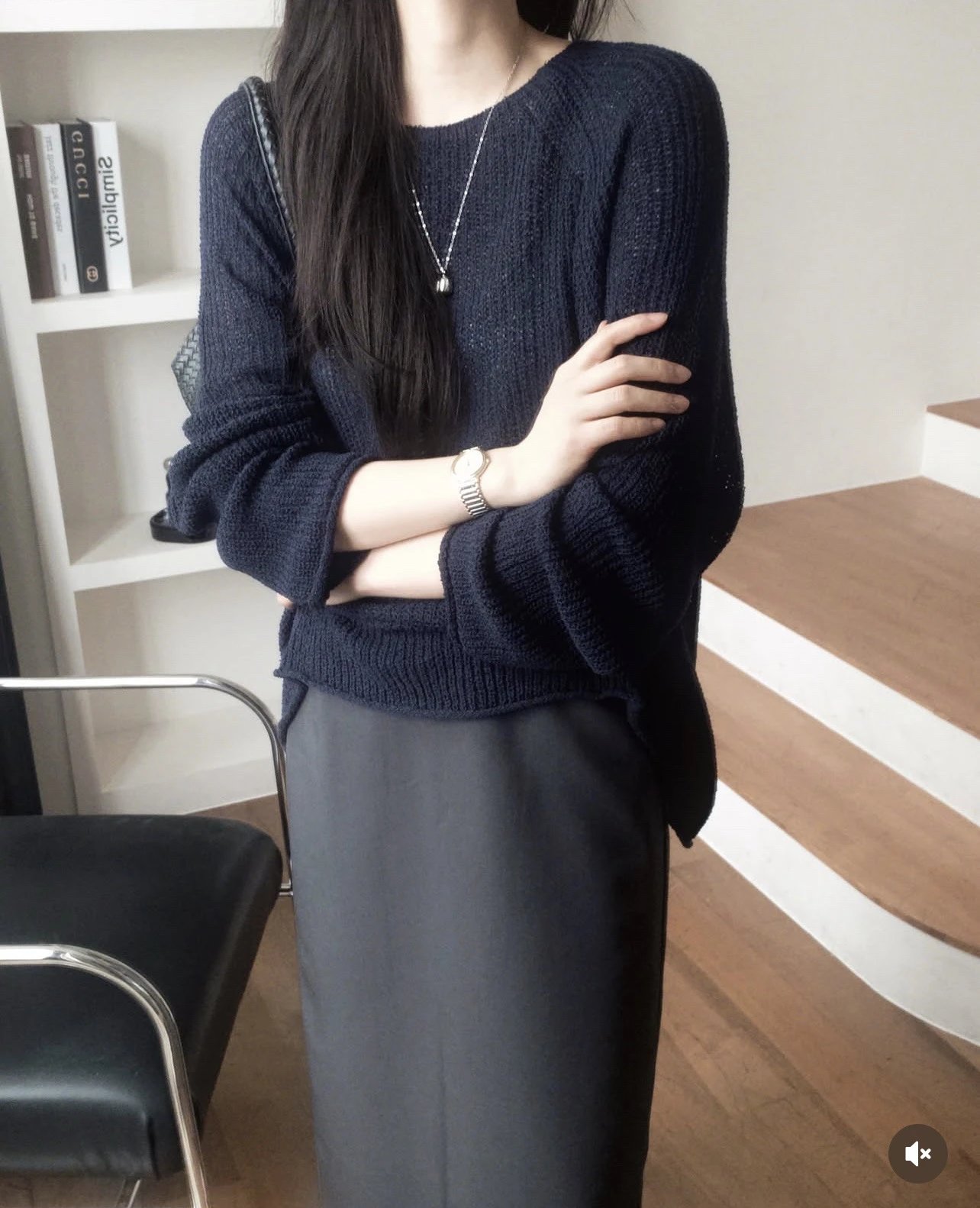 Design Knit Sweater with Waist Tie Detail Cream - 8