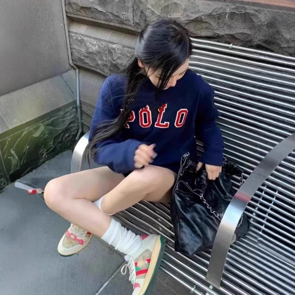 1to1reps Hoodies/Sweaters fashion reps product 跨境原单RLpolo刺绣经典圆领卫衣加绒