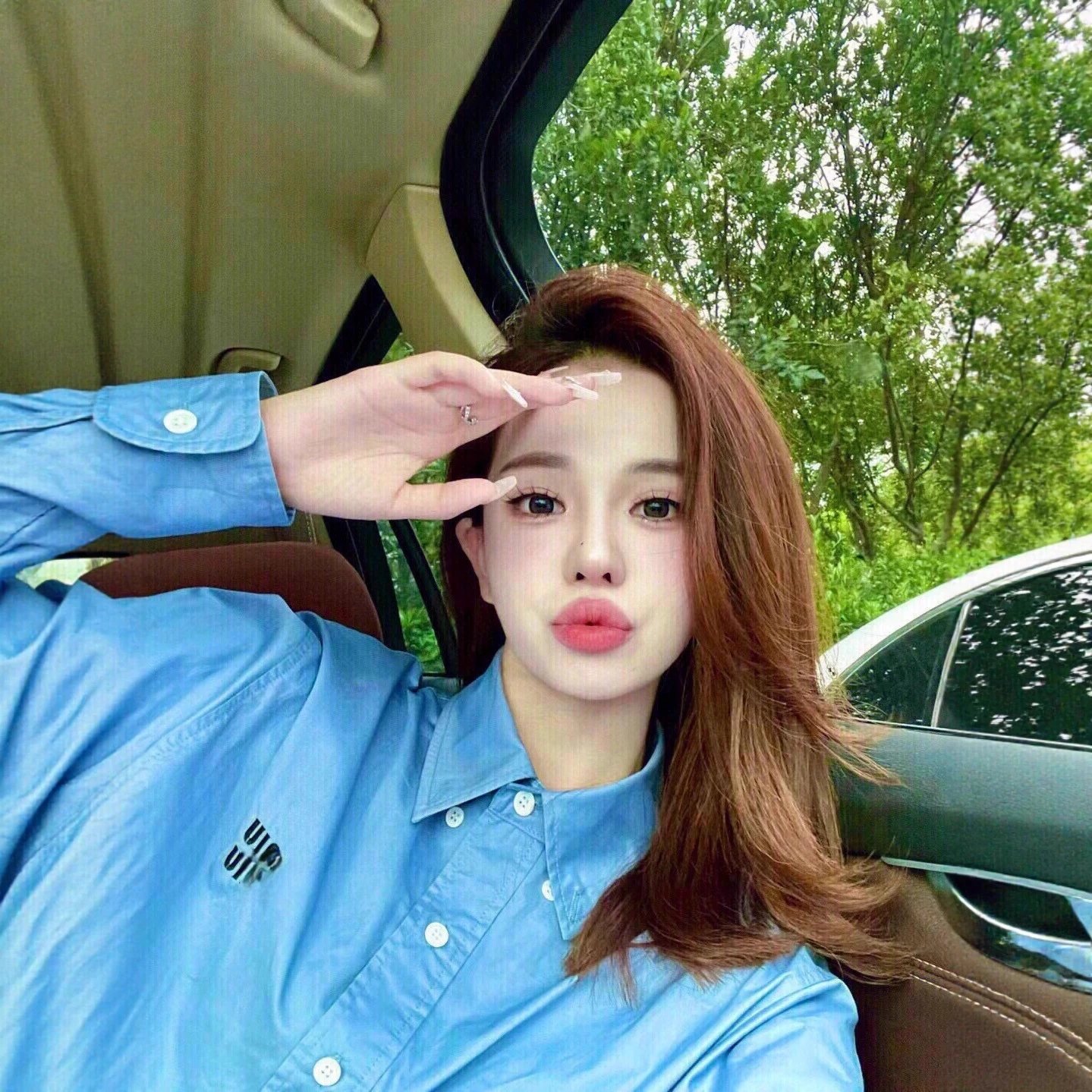 现货mm新款纯色衬衫刺绣字母衬衫减龄百搭叠穿长袖衬衣韩系上衣