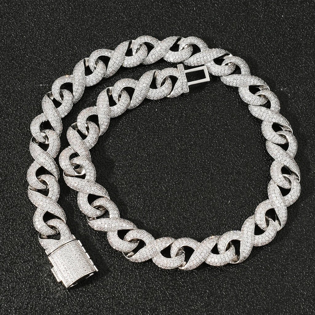 Amazon 15mm Rose Gold Chain Hip Hop Necklace