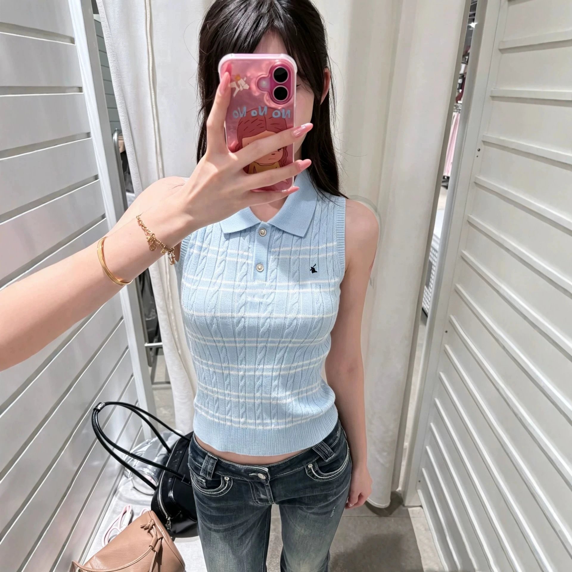 High Quality RL Polo Neck Vest Training T-Shir
