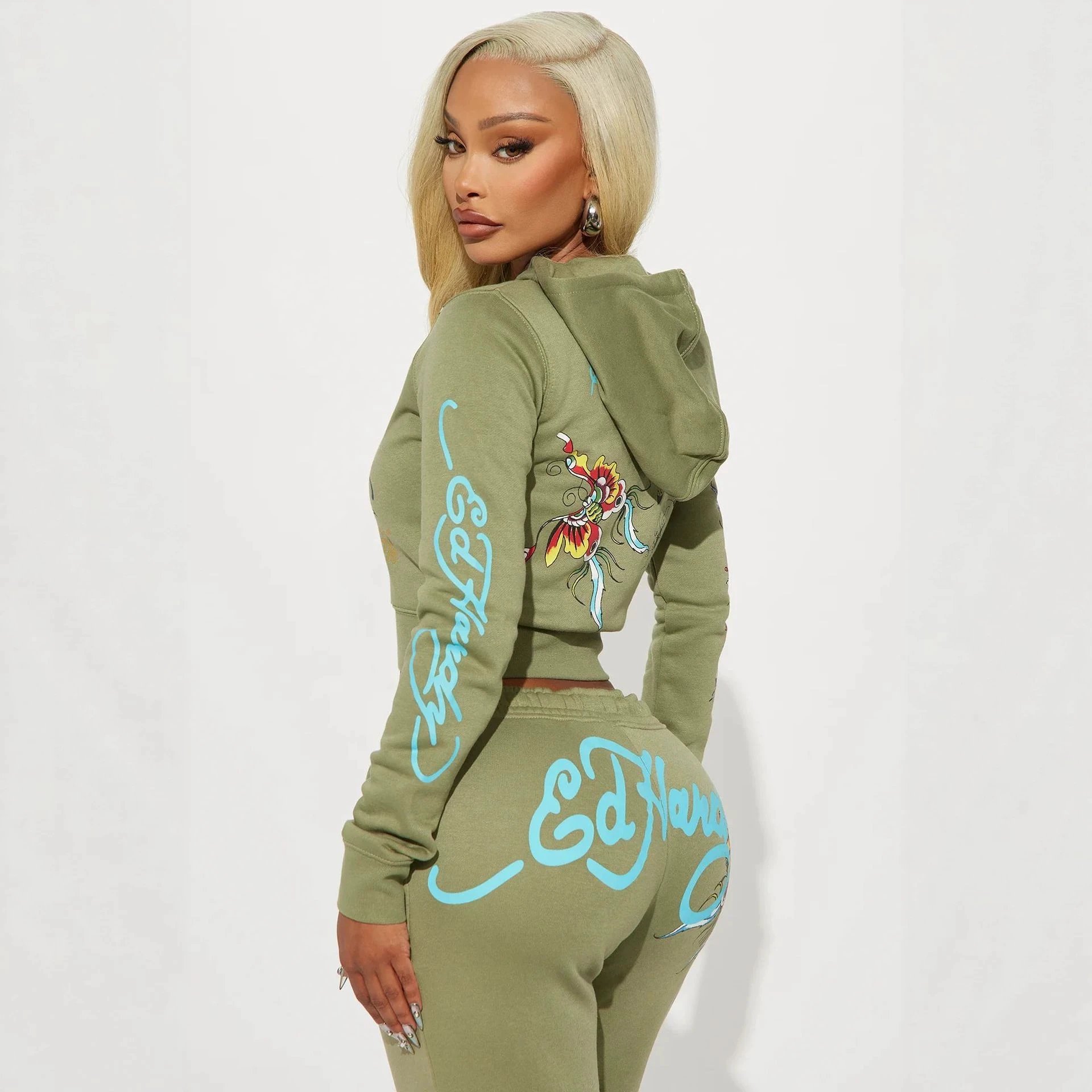 Women Performance Athletic Hoodie and Pants Se