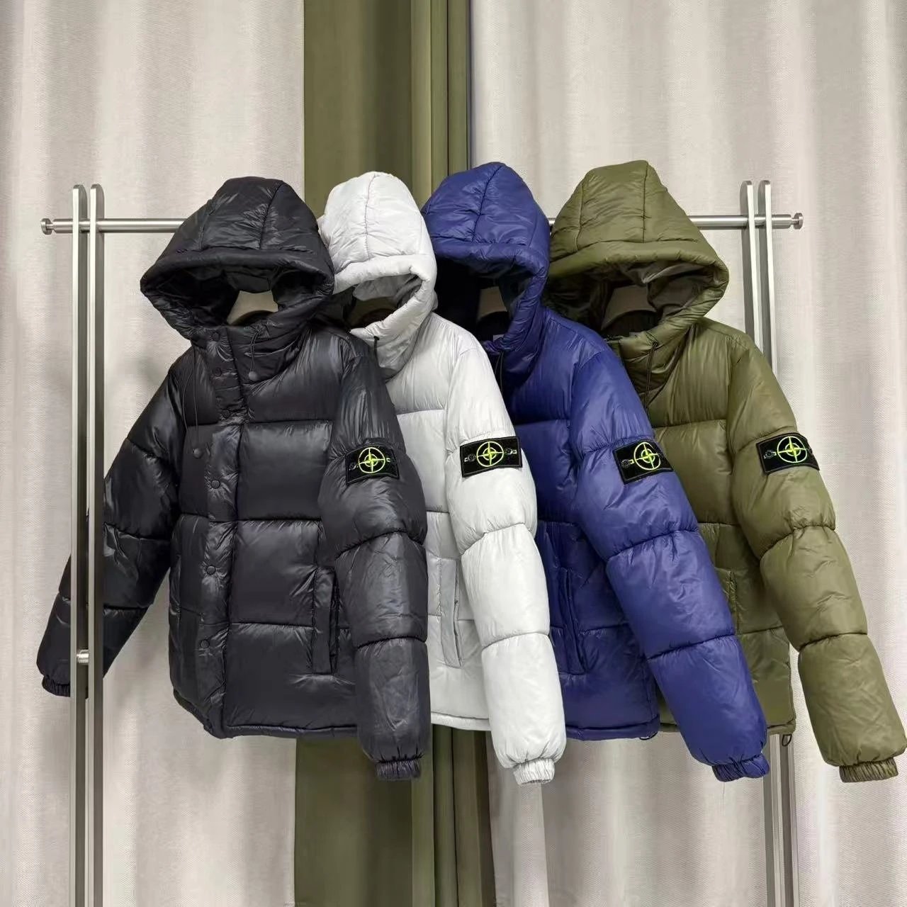 Stone Winter Performance Athletic Hooded Coat