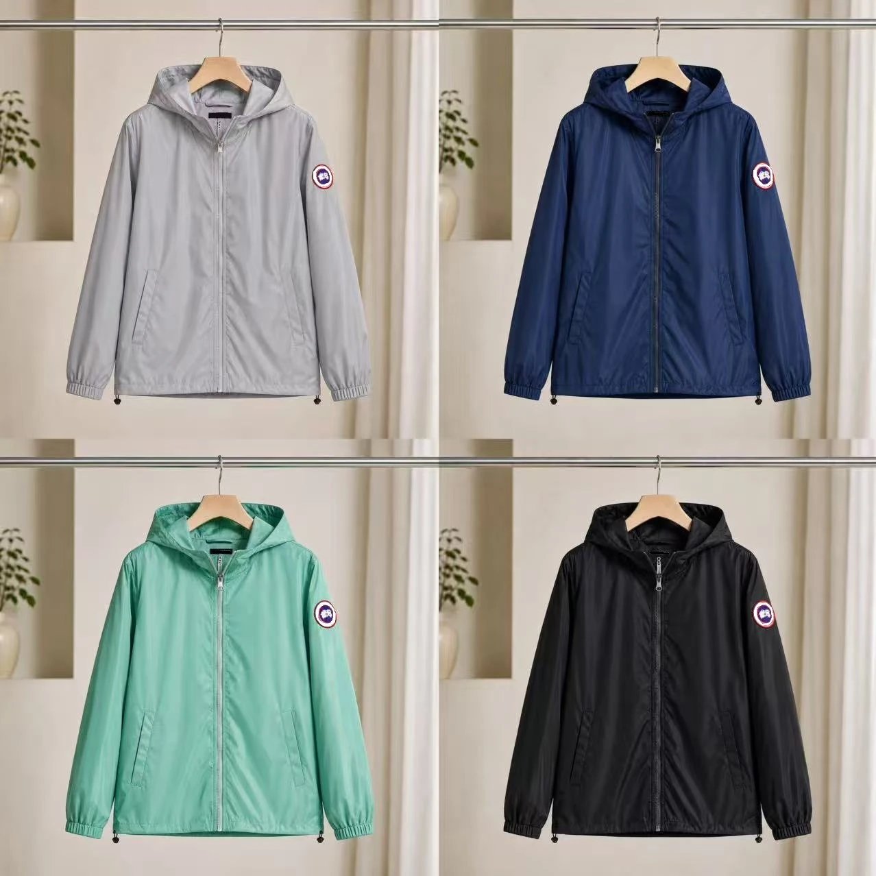 Gujia Performance Athletic Windproof Hooded Ja