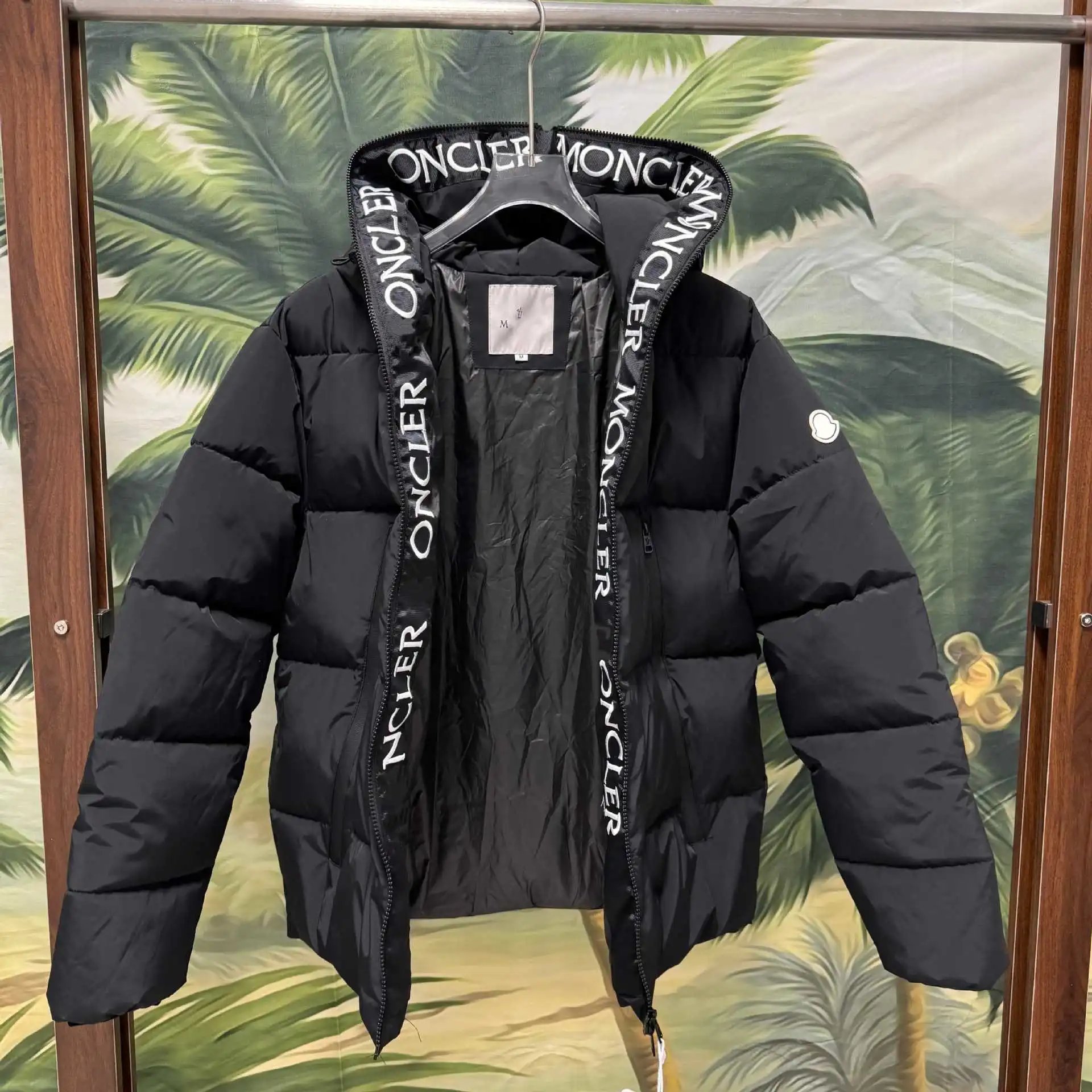 M Cross Short Hooded Cotton Jacket Zip Inner P