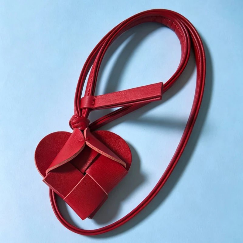 B Brand New Red Braided Bag Pendant Fashion Ke