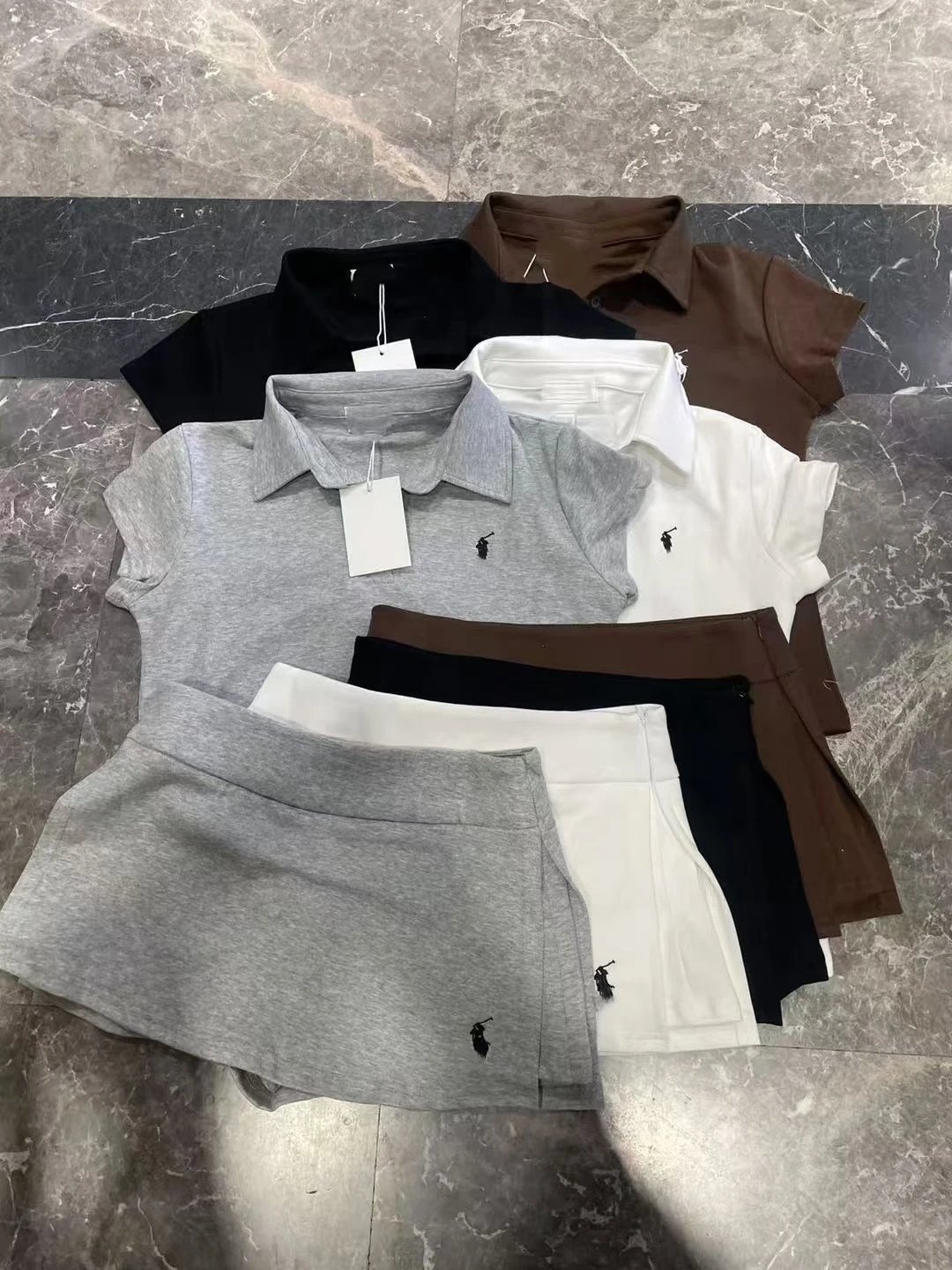 Polo Ralph Lauren Gray Tennis Dress Set - 8