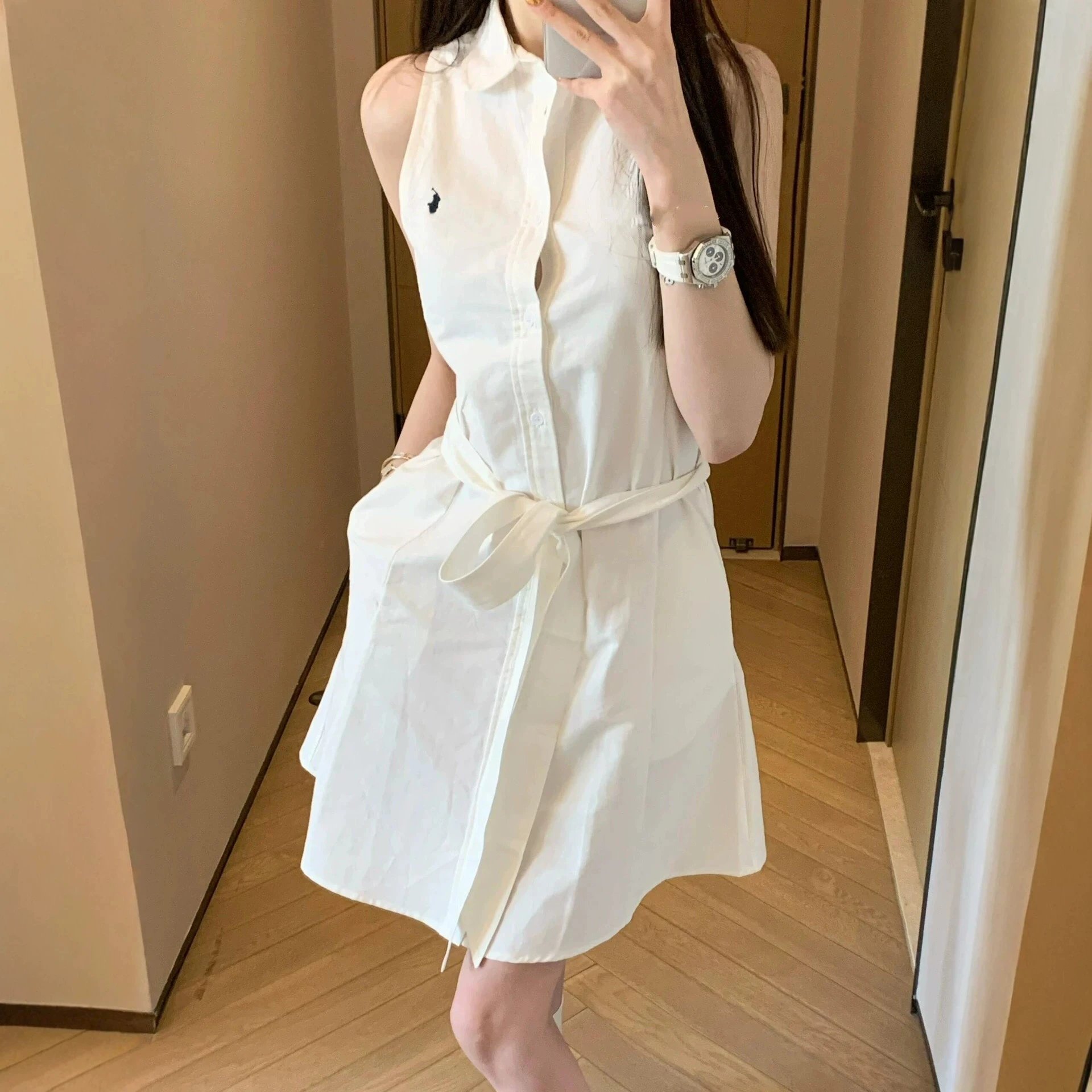 RL Pure Color Athletic Dress Summer Dress