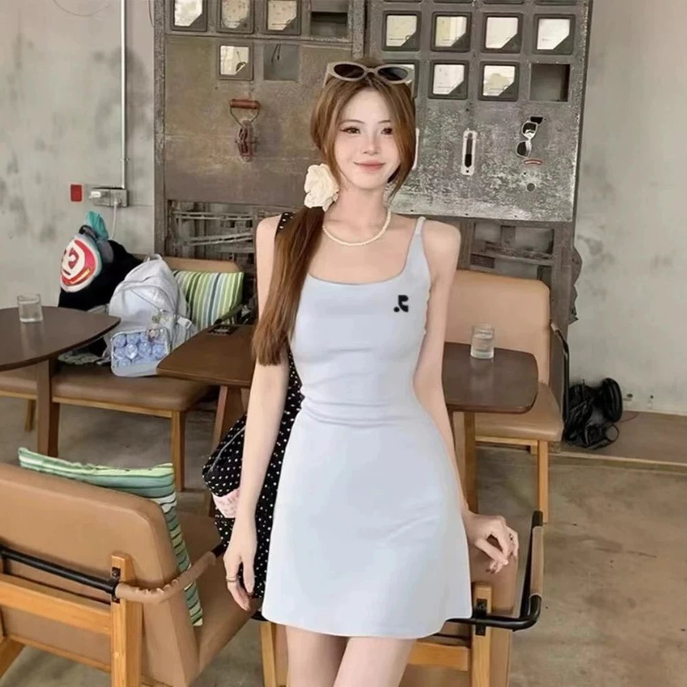 RR Pure Sexy U Neck Dress Short Dress