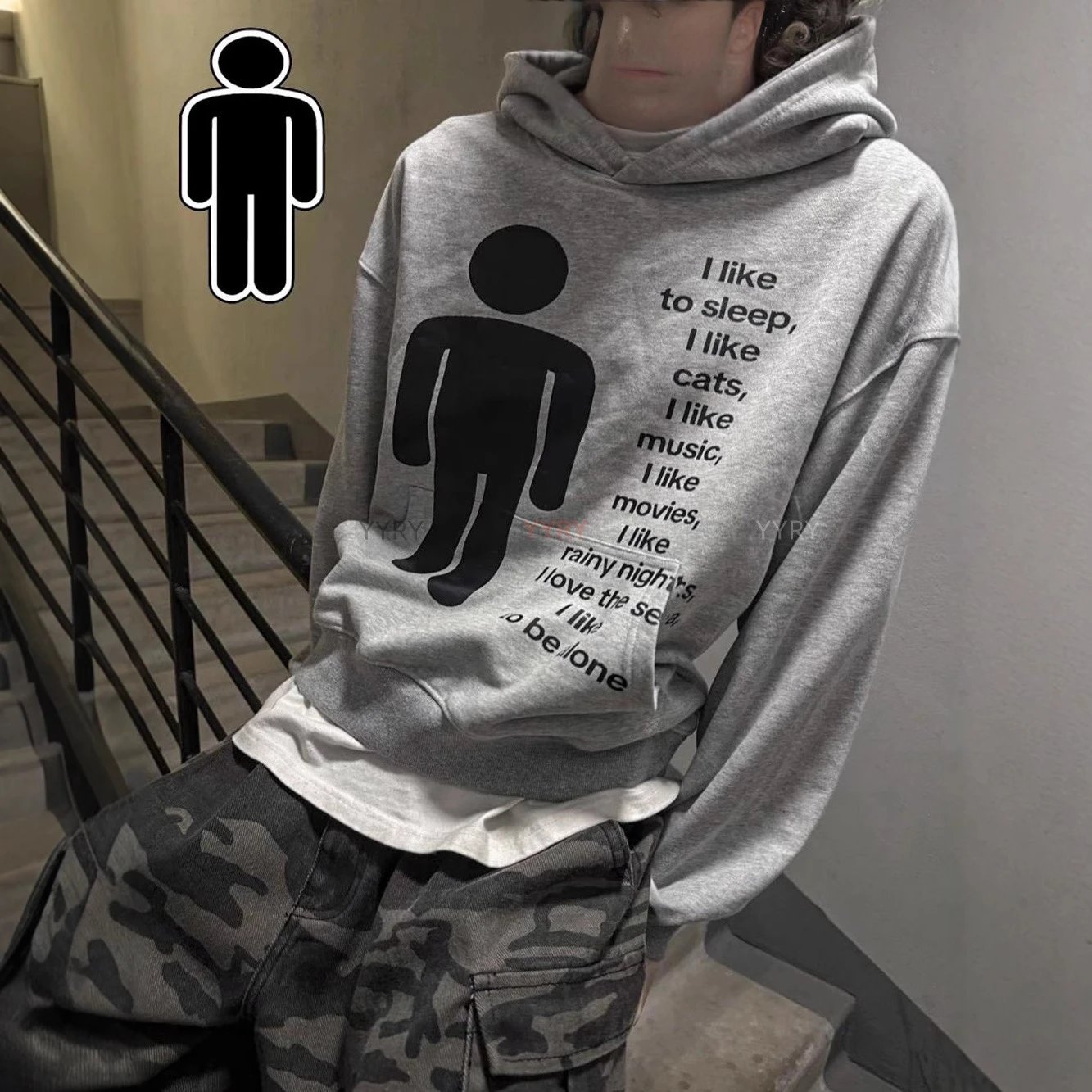 Dark Print Hoodie