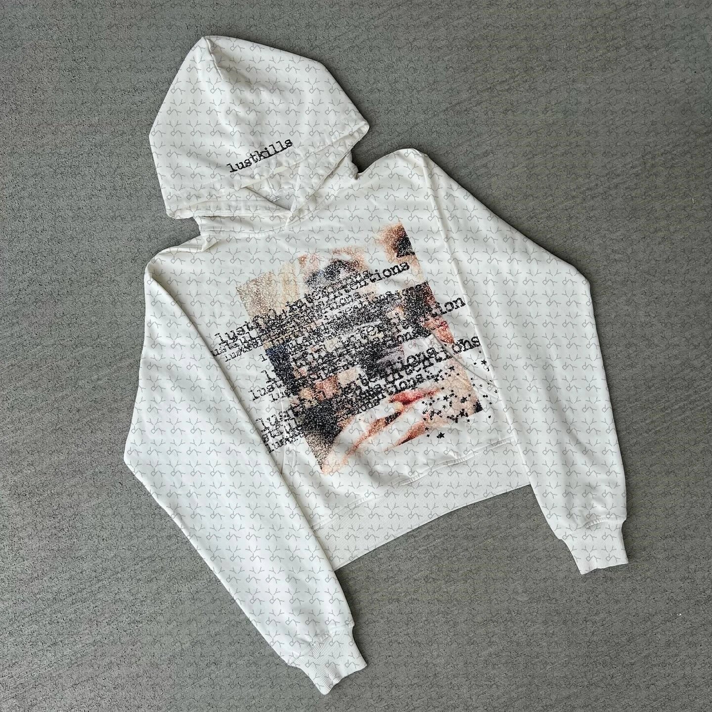 Dark Print Hoodie
