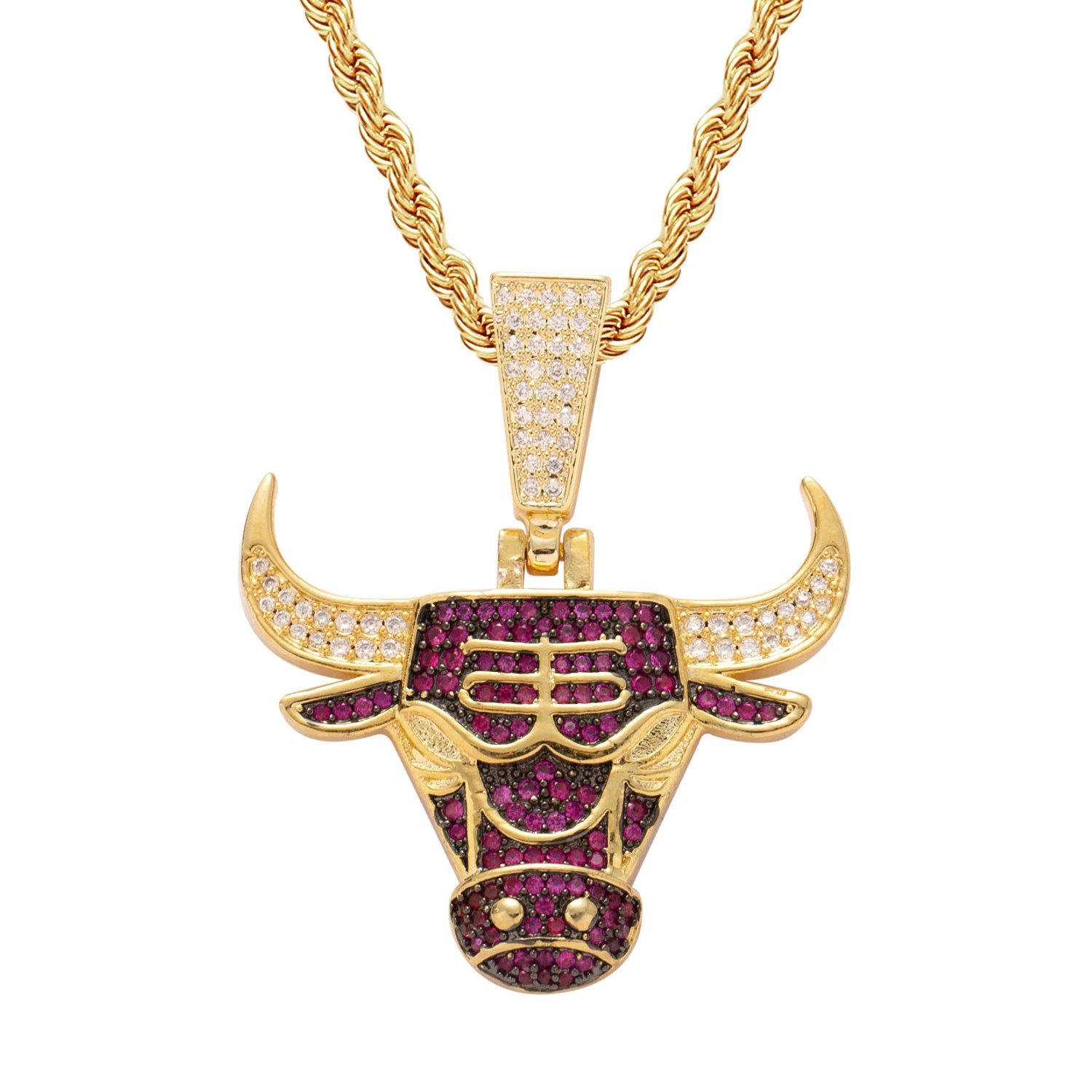 Bull Pendant Necklace