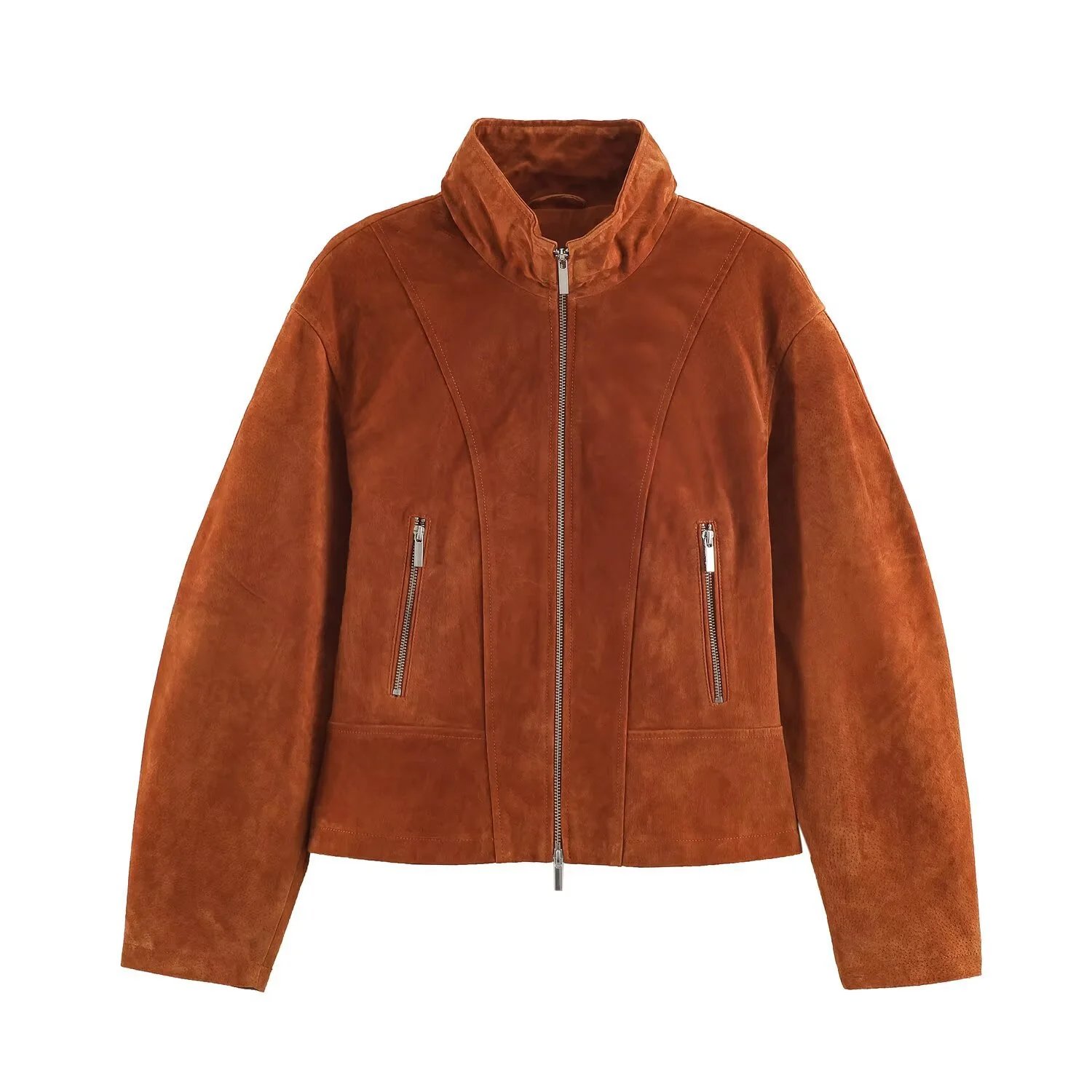 2026 Women Performance Leather Biker Jacket