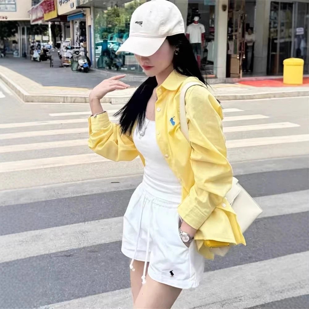 Miu Miu Yellow Long Sleeve Shi