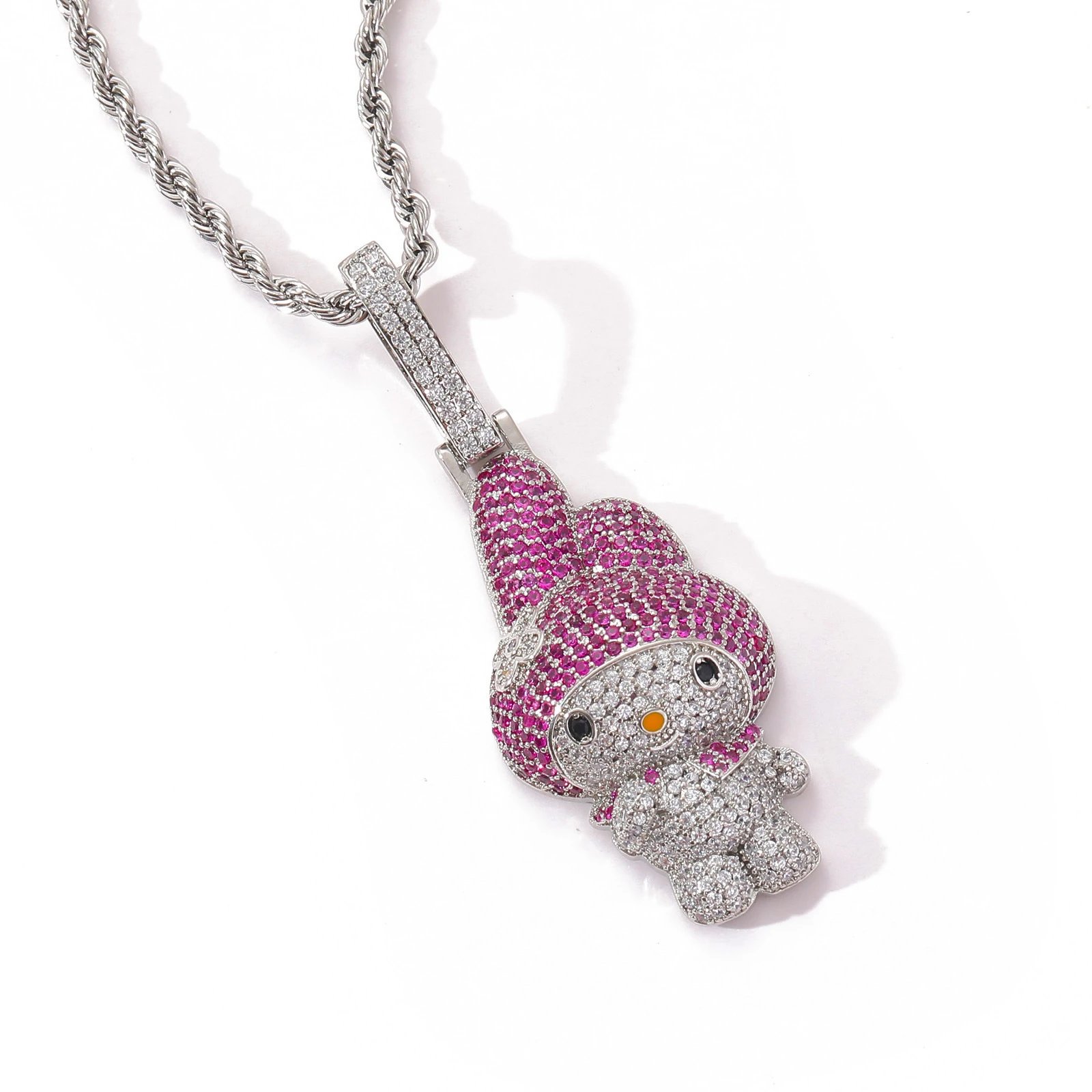 Hip Hop Diamond Charm Necklace