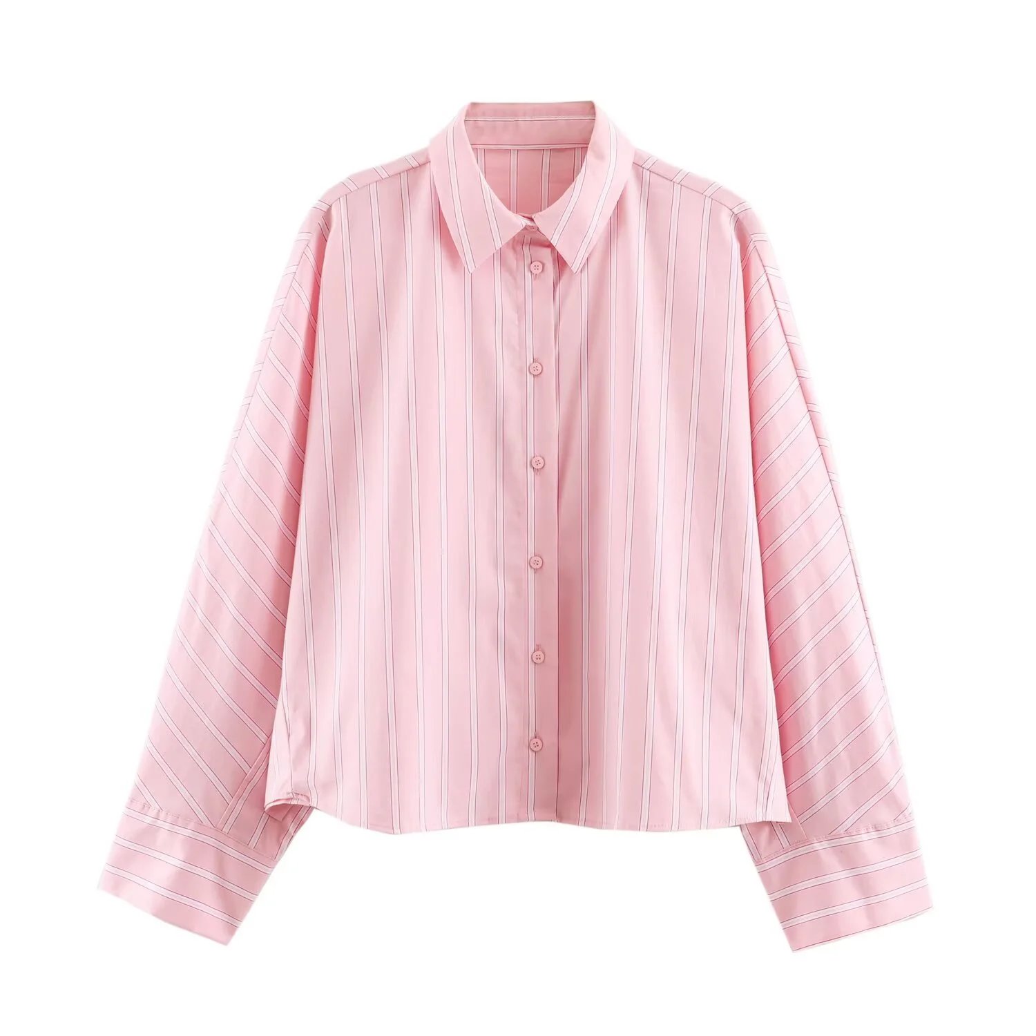 2026 Autumn Office Style Stripe Loose Blouse