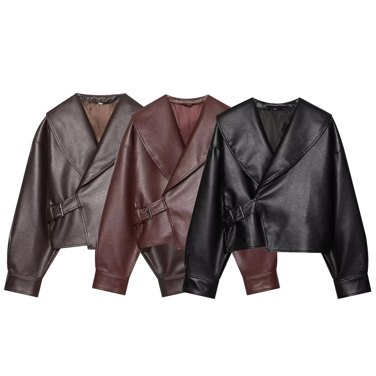 Women's 2026 Autumn PU Leather Short Jacket