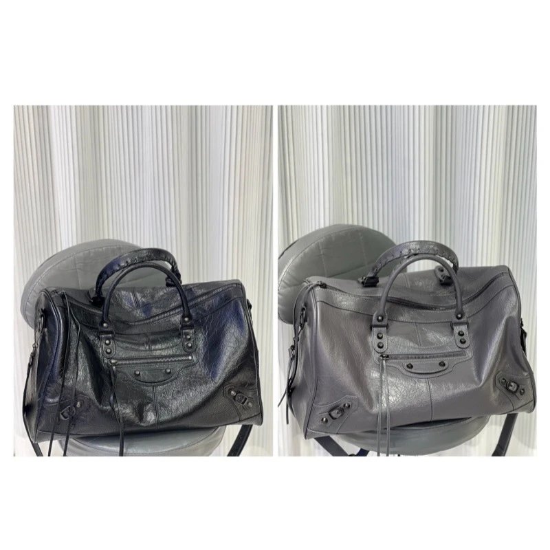 Paris Leather Motorcycle Travel Bag Classic Re
