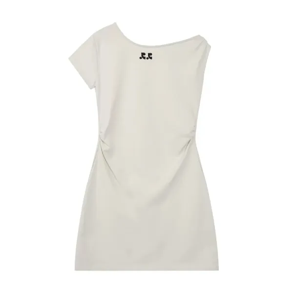 B.B. Simon Asymmetrical Wrap Dress Light Blue Dress - 9