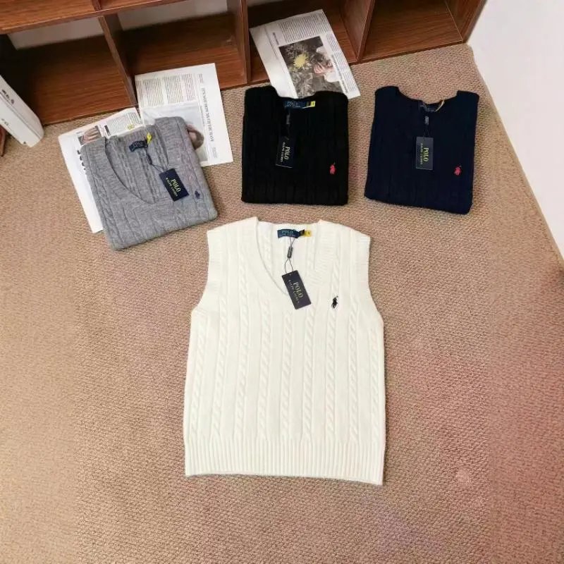 Classic Polo Knit Vest Athleti