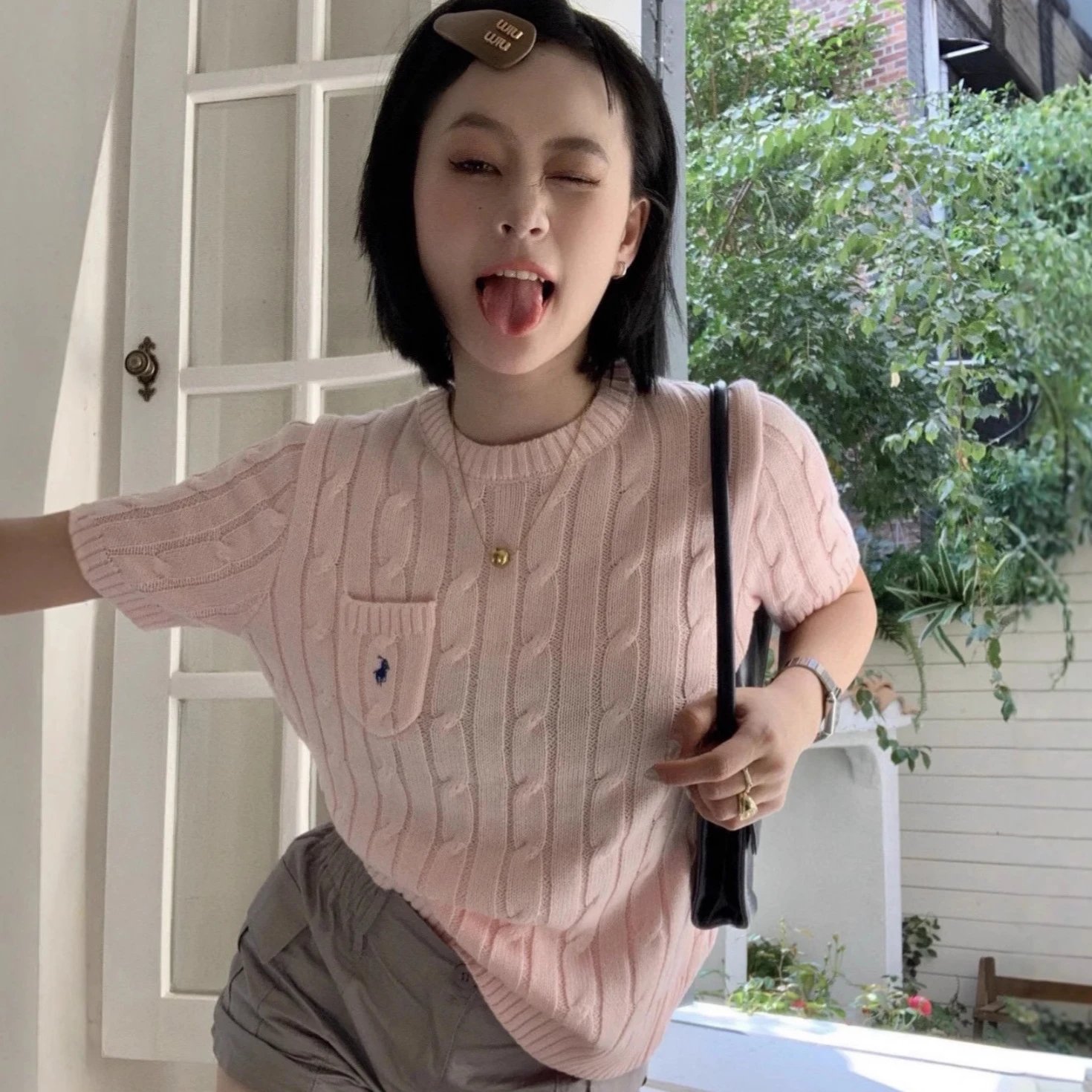 Polo Ralph Lauren Pink Cable K