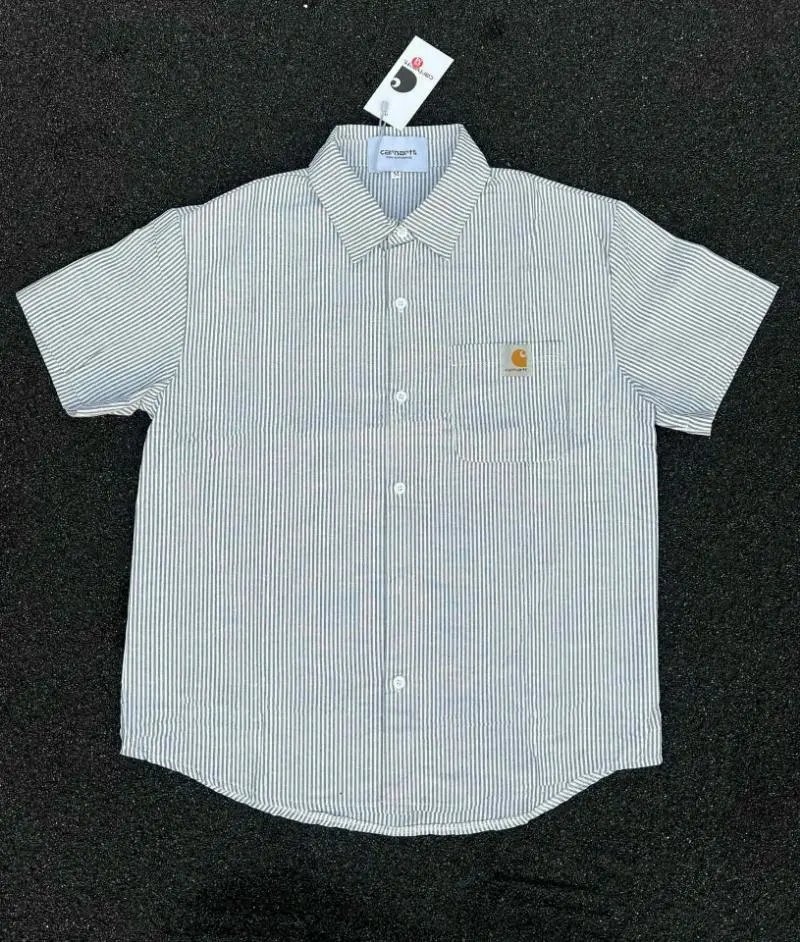 Carhartt Shirts Plaid button-up shirt with chest pocket and distressed hem — Figure 7