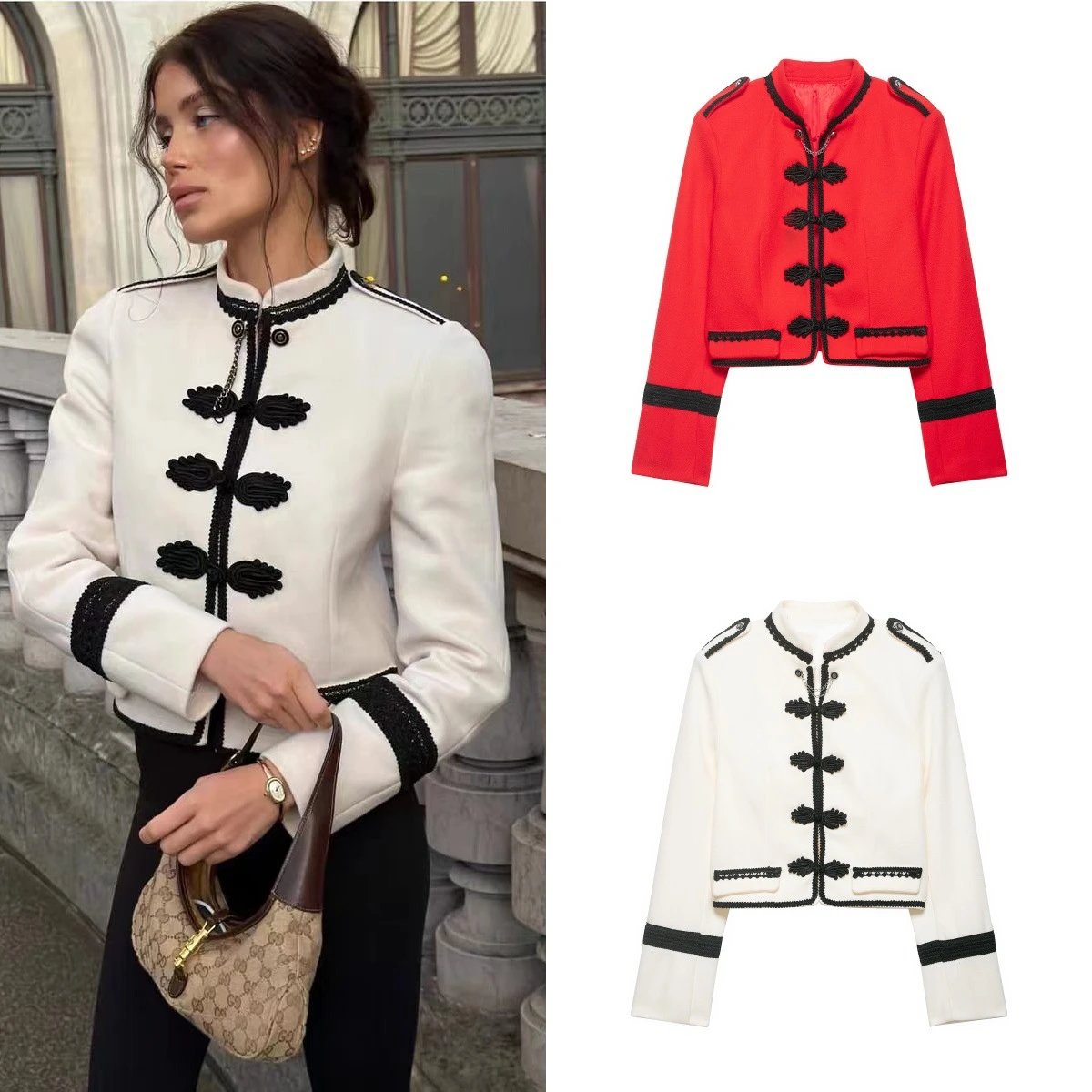 Women Performance Short Wool Blazer