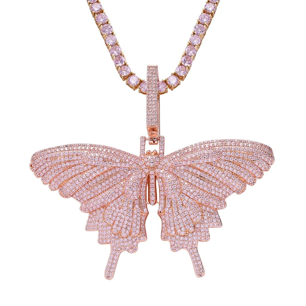 Zircon Butterfly Necklace