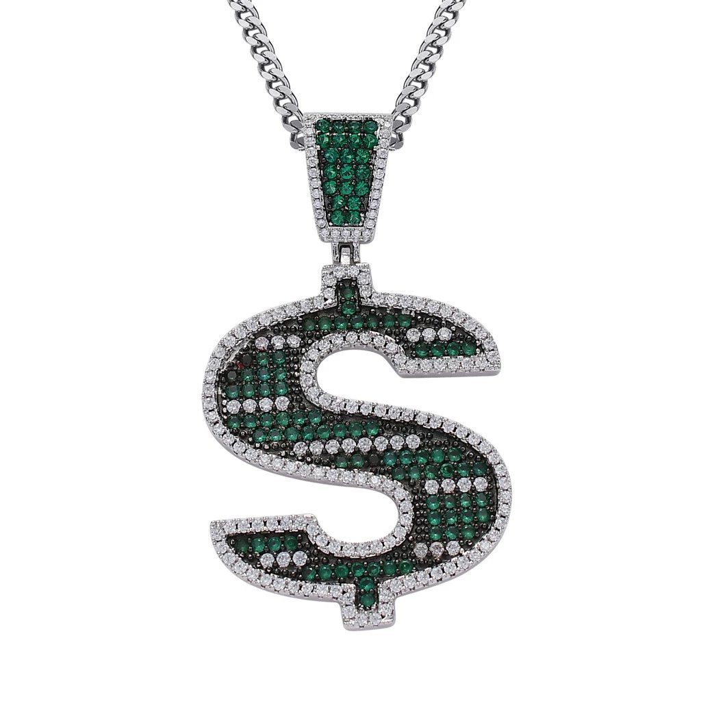 S Dollar Pendant Necklace