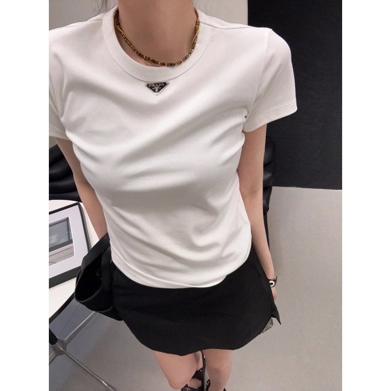 Prada Triangle Logo T-Shirt [2